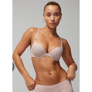 Soma Tailored Embraceable Push Up Bra Womens 42C Adobe Rose Pink New